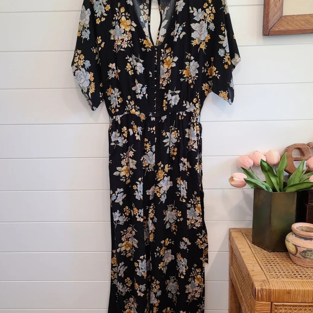 American Eagle Floral Jumpsuit Pant Suit Medium